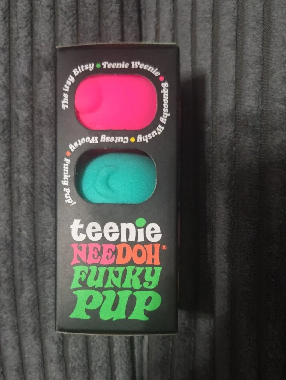 Teenie Needoh Funky Pup 3-Pack - Pink & Purple & Teal